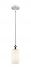  516-1S-WPC-G801 - Clymer - 1 Light - 4 inch - White Polished Chrome - Mini Pendant