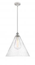  516-1S-WPC-GBC-164 - Berkshire - 1 Light - 16 inch - White Polished Chrome - Pendant