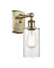  516-1W-AB-G802 - Clymer - 1 Light - 4 inch - Antique Brass - Sconce