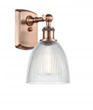  516-1W-AC-G382 - Castile - 1 Light - 6 inch - Antique Copper - Sconce