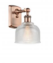  516-1W-AC-G412 - Dayton - 1 Light - 6 inch - Antique Copper - Sconce