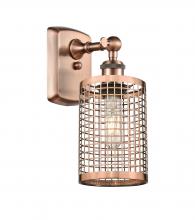  516-1W-AC-M18-AC - Nestbrook - 1 Light - 5 inch - Antique Copper - Sconce