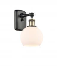  516-1W-BAB-G121-6-LED - Athens - 1 Light - 6 inch - Black Antique Brass - Sconce