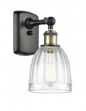  516-1W-BAB-G442 - Brookfield - 1 Light - 6 inch - Black Antique Brass - Sconce