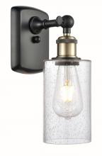  516-1W-BAB-G804 - Clymer - 1 Light - 4 inch - Black Antique Brass - Sconce