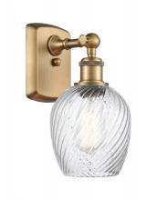  516-1W-BB-G292 - Salina - 1 Light - 6 inch - Brushed Brass - Sconce