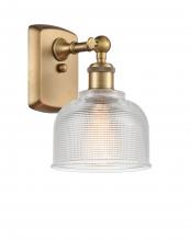  516-1W-BB-G412 - Dayton - 1 Light - 6 inch - Brushed Brass - Sconce