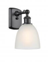  516-1W-BK-G381 - Castile - 1 Light - 6 inch - Matte Black - Sconce