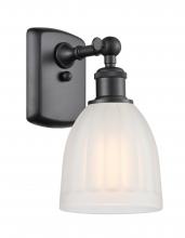  516-1W-BK-G441 - Brookfield - 1 Light - 6 inch - Matte Black - Sconce