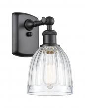  516-1W-BK-G442 - Brookfield - 1 Light - 6 inch - Matte Black - Sconce