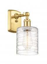  516-1W-SG-G1113 - Cobbleskill - 1 Light - 5 inch - Satin Gold - Sconce