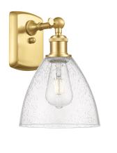  516-1W-SG-GBD-754 - Bristol - 1 Light - 8 inch - Satin Gold - Sconce