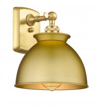  516-1W-SG-M14-SG - Adirondack - 1 Light - 8 inch - Satin Gold - Sconce