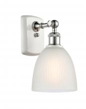  516-1W-WPC-G381 - Castile - 1 Light - 6 inch - White Polished Chrome - Sconce