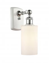  516-1W-WPC-G801 - Clymer - 1 Light - 4 inch - White Polished Chrome - Sconce