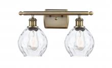  516-2W-AB-G362 - Waverly - 2 Light - 16 inch - Antique Brass - Bath Vanity Light