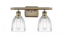  516-2W-AB-G442 - Brookfield - 2 Light - 16 inch - Antique Brass - Bath Vanity Light