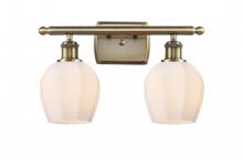  516-2W-AB-G461-6 - Norfolk - 2 Light - 16 inch - Antique Brass - Bath Vanity Light