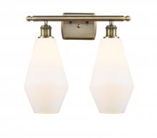  516-2W-AB-G651-7 - Cindyrella - 2 Light - 17 inch - Antique Brass - Bath Vanity Light