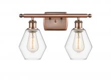  516-2W-AC-G652-6 - Cindyrella - 2 Light - 16 inch - Antique Copper - Bath Vanity Light