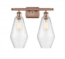  516-2W-AC-G654-7 - Cindyrella - 2 Light - 17 inch - Antique Copper - Bath Vanity Light