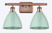  516-2W-AC-MBD-75-SF - Plymouth - 2 Light - 18 inch - Antique Copper - Bath Vanity Light