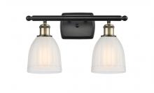  516-2W-BAB-G441 - Brookfield - 2 Light - 16 inch - Black Antique Brass - Bath Vanity Light