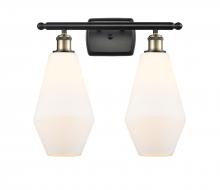  516-2W-BAB-G651-7 - Cindyrella - 2 Light - 17 inch - Black Antique Brass - Bath Vanity Light