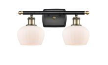  516-2W-BAB-G91 - Fenton - 2 Light - 17 inch - Black Antique Brass - Bath Vanity Light