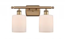  516-2W-BB-G111 - Cobbleskill - 2 Light - 15 inch - Brushed Brass - Bath Vanity Light