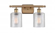  516-2W-BB-G112 - Cobbleskill - 2 Light - 15 inch - Brushed Brass - Bath Vanity Light