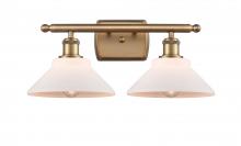  516-2W-BB-G131 - Orwell - 2 Light - 18 inch - Brushed Brass - Bath Vanity Light