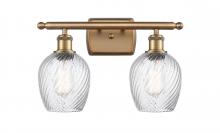  516-2W-BB-G292 - Salina - 2 Light - 16 inch - Brushed Brass - Bath Vanity Light