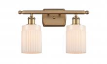  516-2W-BB-G341 - Hadley - 2 Light - 15 inch - Brushed Brass - Bath Vanity Light