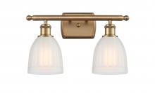  516-2W-BB-G441 - Brookfield - 2 Light - 16 inch - Brushed Brass - Bath Vanity Light