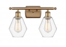  516-2W-BB-G652-6 - Cindyrella - 2 Light - 16 inch - Brushed Brass - Bath Vanity Light