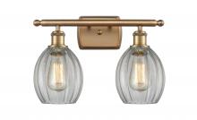  516-2W-BB-G82 - Eaton - 2 Light - 16 inch - Brushed Brass - Bath Vanity Light