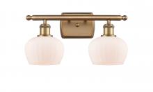  516-2W-BB-G91 - Fenton - 2 Light - 17 inch - Brushed Brass - Bath Vanity Light