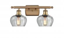  516-2W-BB-G92 - Fenton - 2 Light - 17 inch - Brushed Brass - Bath Vanity Light