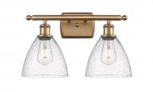  516-2W-BB-GBD-754 - Bristol - 2 Light - 18 inch - Brushed Brass - Bath Vanity Light