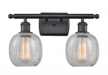  516-2W-BK-G105 - Belfast - 2 Light - 16 inch - Matte Black - Bath Vanity Light