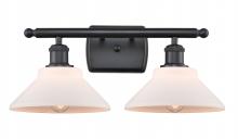  516-2W-BK-G131 - Orwell - 2 Light - 18 inch - Matte Black - Bath Vanity Light