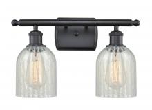  516-2W-BK-G2511 - Caledonia - 2 Light - 15 inch - Matte Black - Bath Vanity Light