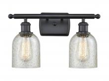  516-2W-BK-G259 - Caledonia - 2 Light - 15 inch - Matte Black - Bath Vanity Light