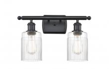  516-2W-BK-G342 - Hadley - 2 Light - 15 inch - Matte Black - Bath Vanity Light