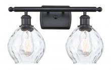  516-2W-BK-G362 - Waverly - 2 Light - 16 inch - Matte Black - Bath Vanity Light