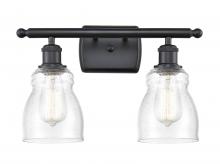  516-2W-BK-G394 - Ellery - 2 Light - 15 inch - Matte Black - Bath Vanity Light