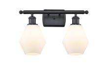  516-2W-BK-G651-6 - Cindyrella - 2 Light - 16 inch - Matte Black - Bath Vanity Light