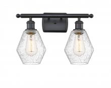  516-2W-BK-G654-6 - Cindyrella - 2 Light - 16 inch - Matte Black - Bath Vanity Light