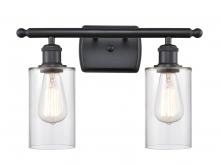  516-2W-BK-G802 - Clymer - 2 Light - 14 inch - Matte Black - Bath Vanity Light